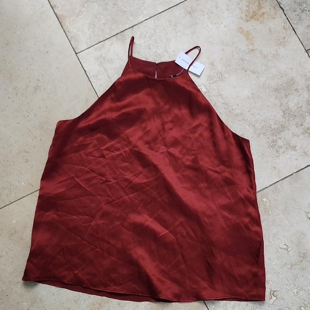 Elegant Women's Burgundy Halter Top